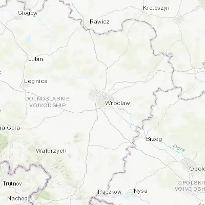 Map showing location of Rejon ulicy Mieleckiej (51.091450, 17.002070)