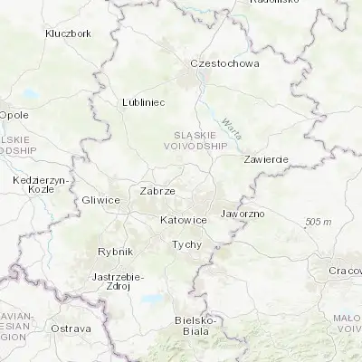 Map showing location of Rogoźnik (50.391060, 19.037760)