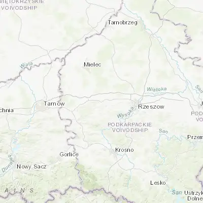 Map showing location of Ropczyce (50.052290, 21.608910)