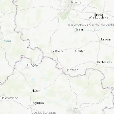 Map showing location of Rydzyna (51.786510, 16.667610)