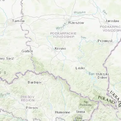 Map showing location of Rymanów (49.576490, 21.868110)