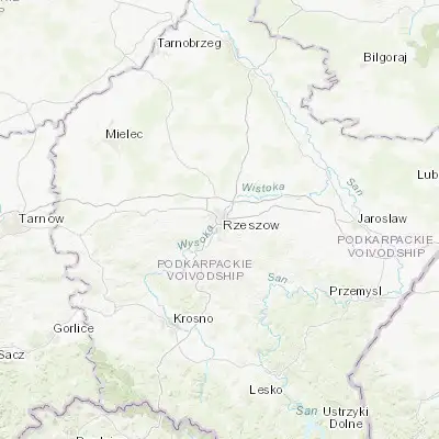 Map showing location of Rzeszów (50.041320, 21.999010)