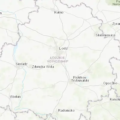 Map showing location of Rzgów (51.663450, 19.491810)