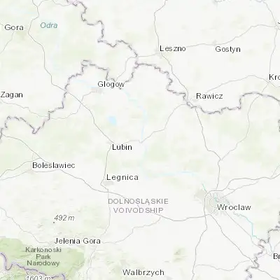 Map showing location of Ścinawa (51.416260, 16.425100)