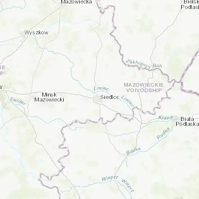 Map showing location of Siedlce (52.167720, 22.290060)