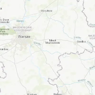 Map showing location of Siennica (52.091640, 21.619210)