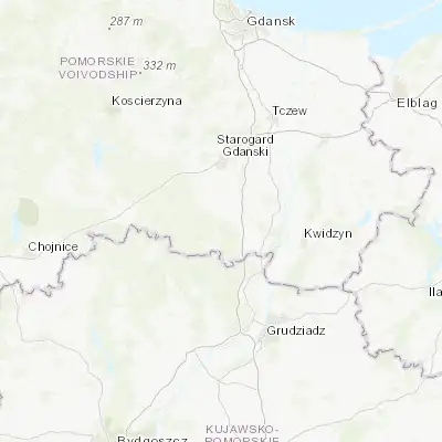 Map showing location of Skórcz (53.794360, 18.525610)