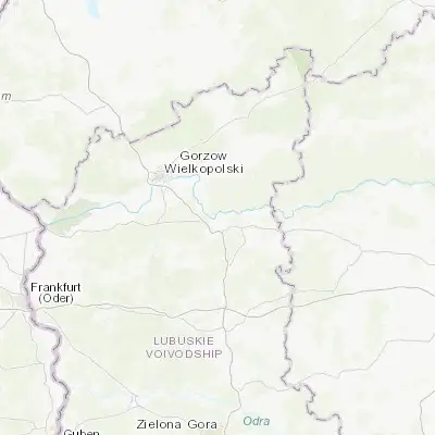 Map showing location of Skwierzyna (52.599140, 15.506520)