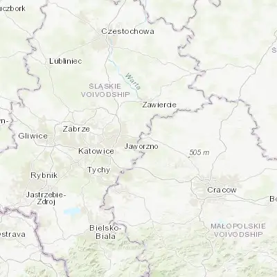 Map showing location of Sławków (50.299430, 19.389670)