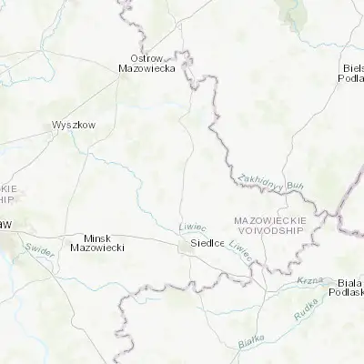 Map showing location of Sokołów Podlaski (52.406770, 22.253070)