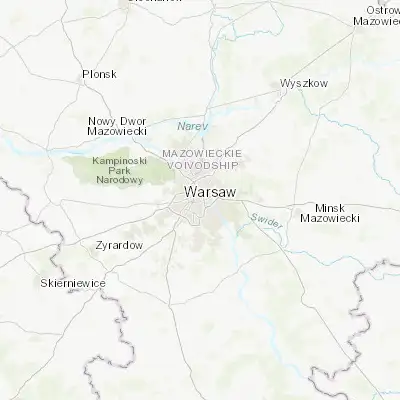 Map showing location of Śródmieście (52.229040, 21.016440)