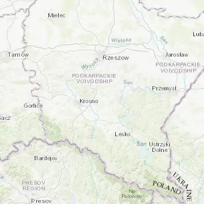 Map showing location of Stara Wieś (49.715050, 22.004410)