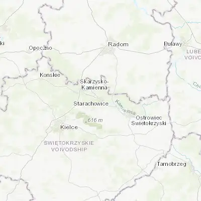 Map showing location of Starachowice (51.037400, 21.071260)
