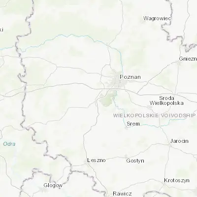 Map showing location of Stęszew (52.283700, 16.700850)