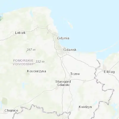 Map showing location of Straszyn (54.272140, 18.581140)