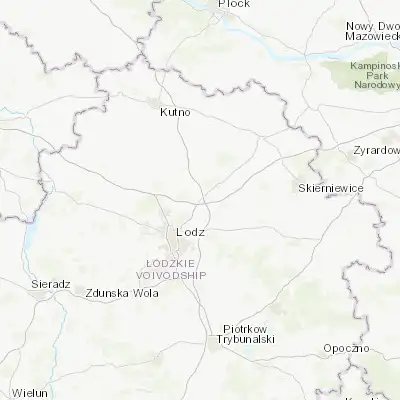 Map showing location of Stryków (51.902240, 19.605360)
