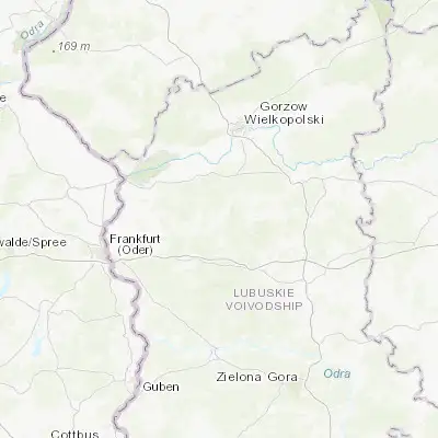 Map showing location of Sulęcin (52.444290, 15.116760)