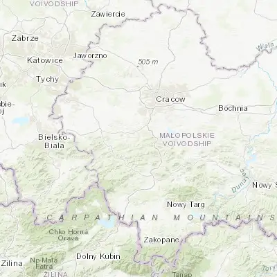 Map showing location of Sułkowice (49.840530, 19.800970)