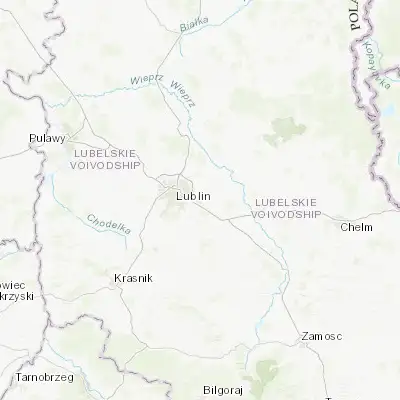 Map showing location of Świdnik (51.218980, 22.696210)