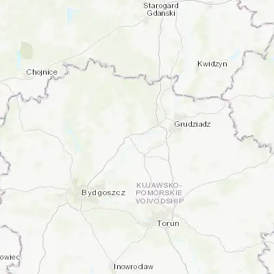Map showing location of Świecie (53.409530, 18.447420)