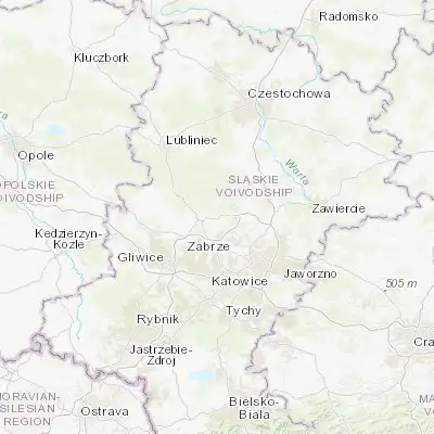 Map showing location of Świerklaniec (50.442370, 18.937340)