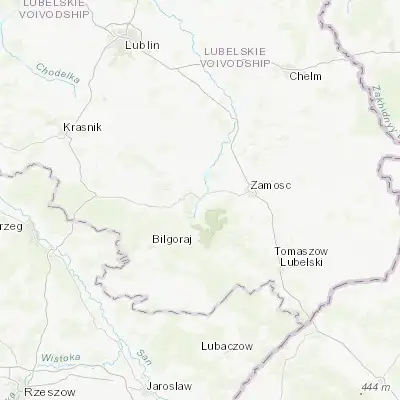 Map showing location of Szczebrzeszyn (50.694990, 22.979540)