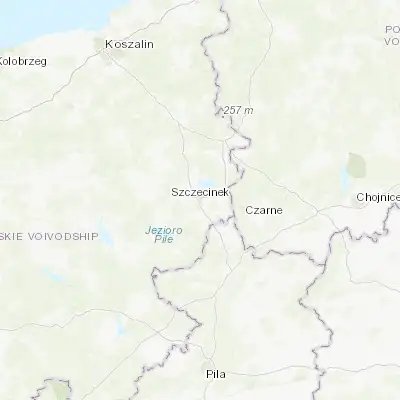 Map showing location of Szczecinek (53.707910, 16.699370)