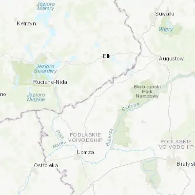 Map showing location of Szczuczyn (53.563300, 22.285340)