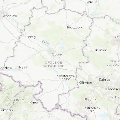 Map showing location of Tarnów Opolski (50.576310, 18.083670)