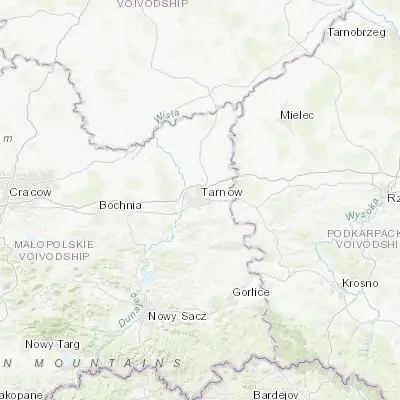 Map showing location of Tarnów (50.013810, 20.986980)
