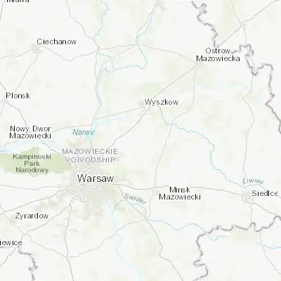Map showing location of Tłuszcz (52.430580, 21.435610)