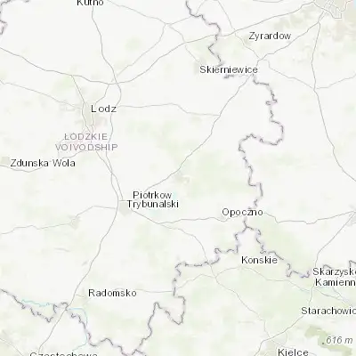 Map showing location of Tomaszów Mazowiecki (51.531310, 20.008550)