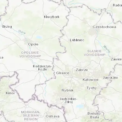 Map showing location of Toszek (50.454420, 18.522090)