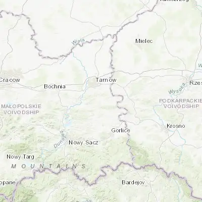 Map showing location of Tuchów (49.894850, 21.054070)