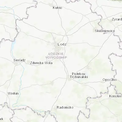 Map showing location of Tuszyn (51.609490, 19.530090)