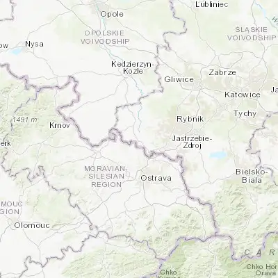 Map showing location of Tworków (50.005590, 18.235760)