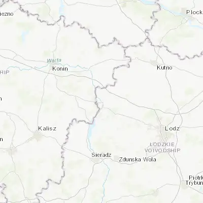 Map showing location of Uniejów (51.974280, 18.793080)