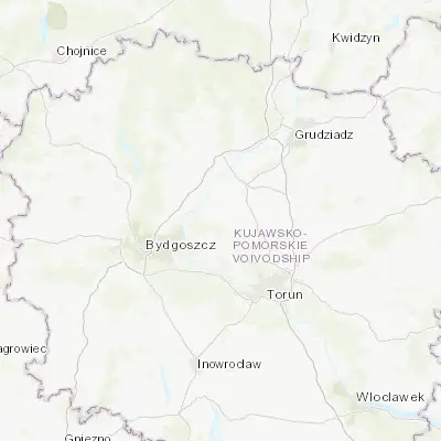 Map showing location of Unisław (53.212410, 18.386220)