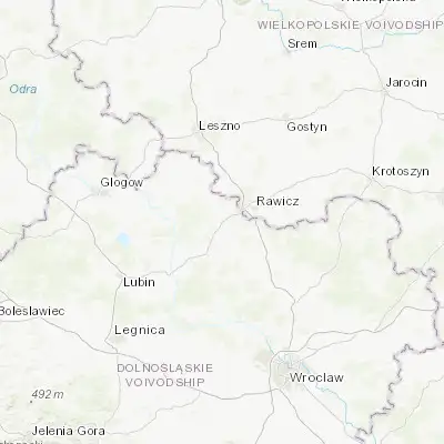 Map showing location of Wąsosz (51.562240, 16.690590)