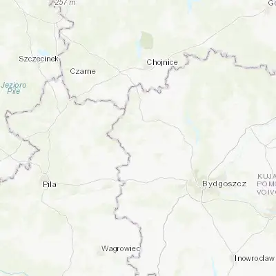 Map showing location of Więcbork (53.353840, 17.490640)