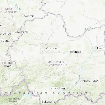 Map showing location of Wieliczka (49.987380, 20.064730)