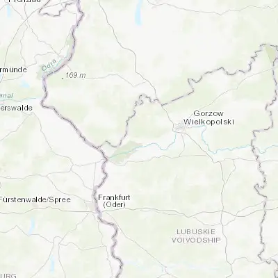 Map showing location of Witnica (52.673180, 14.897650)