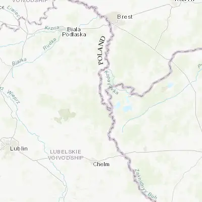 Map showing location of Włodawa (51.550000, 23.550000)