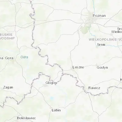 Map showing location of Włoszakowice (51.927540, 16.364560)