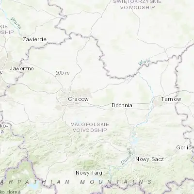 Map showing location of Wola Batorska (50.052620, 20.266170)
