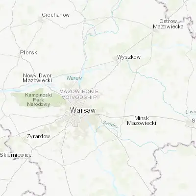 Map showing location of Wołomin (52.340060, 21.242070)