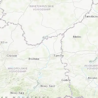 Map showing location of Żabno (50.133340, 20.886150)