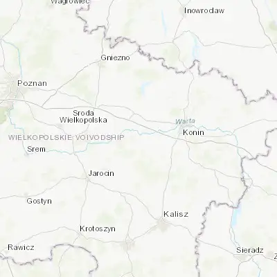 Map showing location of Zagórów (52.168350, 17.895610)