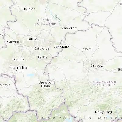 Map showing location of Zagórze (50.094490, 19.403570)