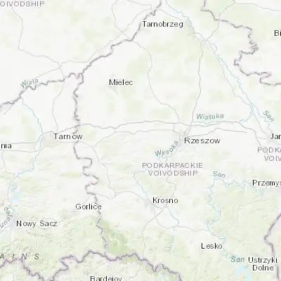 Map showing location of Zagórzyce (50.016900, 21.675170)